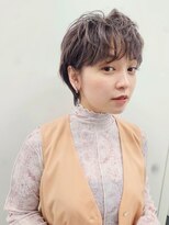 スーハ 恵比寿(SUUHA)&nbsp;メンズライク大人ショート×マッシュパーマ大人くびれボブ