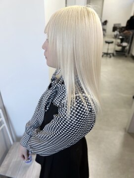 リグ 横浜(Lig.) ホワイトブロンドミルクティーカラーケアブリーチダブルカラー