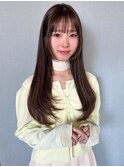 ロングレイヤー/ワンカールレイヤー/顔まわり/シースルーバング