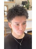 岩ちゃんショート/芸能人/短髪/アップバング