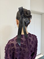 トニーアンドガイ 原宿店(TONI & GUY) 個性派リボンアレンジ/結婚式ヘア/お呼ばれヘア