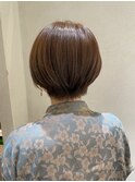 コンパクトショート　ベージュカラー