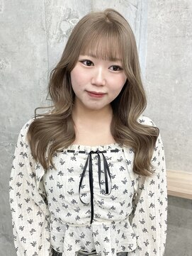 アロ 大阪梅田(alo) 【momoa】ミルクティーグレージュ《ブリーチ/大阪梅田》