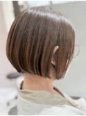 【大人ショートボブ】小顔に見せるショートd