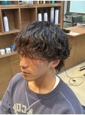 緩め波巻きウルフパーマ