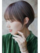 カライングドゥ(ing deux) 大人可愛い20代30代40代黒髪前下がりショートボブ丸みショート◎