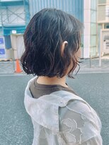 オーガニック アトリエ 大宮(organic+atelier)&nbsp;冬の美人見せ◎丸み黒髪ボブ×大人ナチュラル30代40代