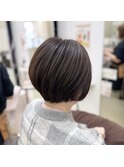 【美シルエット】コンパクトショートボブスタイル