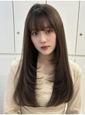 似合わせカット/ミディアムレイヤーカット/大人ガーリー／福岡