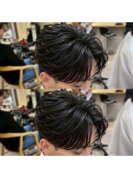 アイトーキョープラスシー 横浜(AI TOKYO+Sea) MEN’S横浜/センターパート/フェザーパーマ/毛流れパーマ/高島町