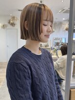 グラッド ナチュラル ヘアー(glad NATURAL HAIR)&nbsp;切りっぱなしボブ×姫カット