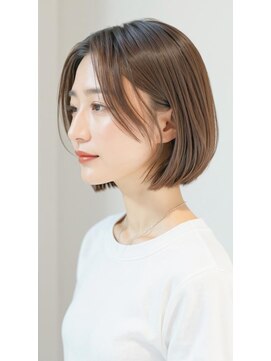 アーツ 茅ヶ崎(arts) ショートカット20代30代40代前髪あり面長丸顔ショートボブ