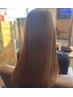【気になるウネリを扱いしやすく】カット＋ハイブリットストレートヘアメイク