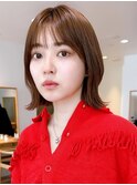 Say.外ハネボブくびれボブスモーキーカラーイメチェン前髪３０代