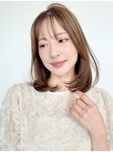☆ 韓国風 ミディアムレイヤー シースルーバング☆イメチェン
