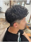 フェード × ツイストスパイラルパーマ
