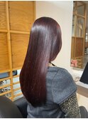 ［艶ロングヘア＋ワインレッドカラー＋20代＋千葉駅］