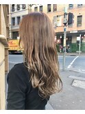 ワンブリーチで◎アッシュベージュ×ナチュラルグラデーション