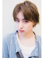 ピズム(PISM)&nbsp;ボーイッシュセンターパート/フォギーベージュ