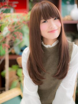 カバーヘア ブリス 戸田公園西口店(COVER HAIR bliss) 艶カラー大人可愛いナチュラストレートc4戸田公園20代30代40代!