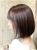 インナーカラー/ボブ/イヤリングカラー　担当　夕島