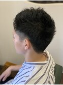 ツーブロショート