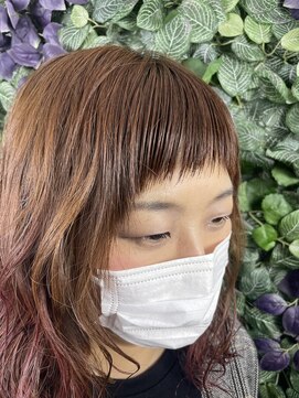 ビューティドレッセヤマノ 池袋パルコ(Beauty Dresse YAMANO) 【カラー】ショートバングフェミニンロング