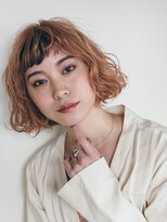 ピズムハク(PISM hak)&nbsp;ピンクベージュカーリーボブ/ショコラベージュ