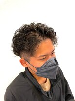 銀座マツナガ 浅草店 ビジネススパイラルパーマナチュラルツーブロックショート