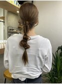 it.yui ヘアセット ヘアアレンジ 一本結びアレンジ