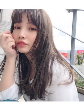 ランソ(RUNSO) 20代・30代/前髪/丸型/卵型/フルバング/インナーグレージュ