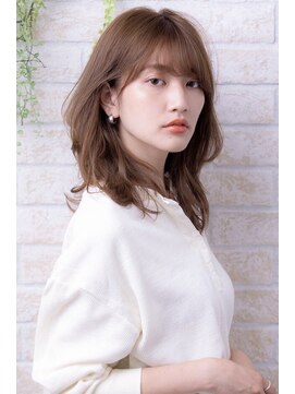 ルピック(Lepic by chiffon) 栗色×ゆるミディ/マロンベージュ　[30代40代50代]