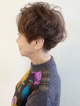 リコ(LIKO) 大人のボリュームショート☆デジタルパーマ/明るめ白髪染め
