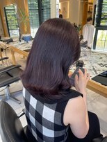 ヘアサロン ガリカ 表参道(hair salon Gallica)&nbsp;艶髪大人ラベンダーグレー/ブリーチなしダブルカラー