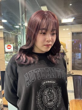 ヘアーアンドメイク ビス(HAIR&MAKE bis) 1ブリーチ◎ピンクラベンダー☆【多田　華歌】