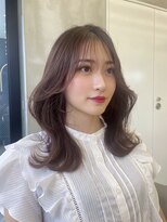 ロンドルーチェ 心斎橋(Lond luce)&nbsp;大人ガーリー×ミディアムレイヤーカット【心斎橋/髪質改善】