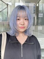 ヲタク(wotaku.)&nbsp;アイスブルーハイトーンブルーカラーケアブリーチ2回艶髪