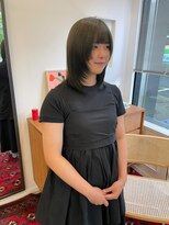 ヘアーアイスカルテット(HAIR ICI QUARTET) くびレイヤーエモージュ小顔カットシースルーバング大人ガーリー