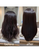 ニコ(niko)&nbsp;【二村】アイロンいらずのサラサラ艶髪へ　髪質改善ストレート