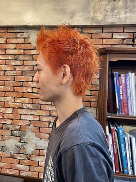 アンリ(Henri) メンズオレンジスパイキー