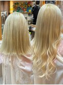10代20代30代/シールエクステ/ギャル/ハイトーンロング/ブリーチ