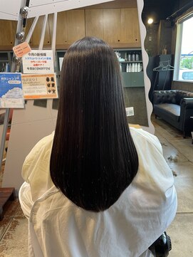 クレップスヘアーヒマワリ(CRE'PS HAIR HIMAWARI) 縮毛矯正 艶々ロング