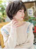 グレージュカラーくせ毛風ボブショートc6戸田公園20代30代40代