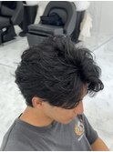 フェザーパーマ×フェザーショート×メンズ【広島】