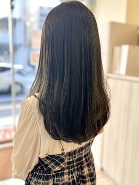 ヴィサージュファイン(VISAGE fine) オリーブベージュ/ストレート/ロングレイヤー