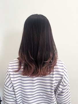 レシピ ラ クレア(recipe la couleur) 裾カラー pinkcolor