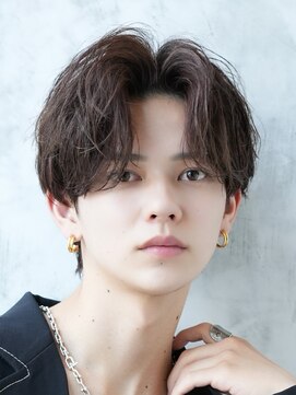 【RIRON】センターパート×フェザーパーマ