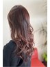 カット+ファッションカラー1色カラー(ブリーチ、ハイライトは対象外)￥7590
