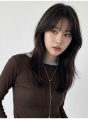 タッセルボブセミロングレイヤーボブくるみちゃんヘアパーマボブ