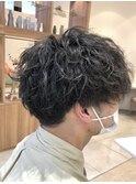 ツーブロツイストスパイラルパーマ